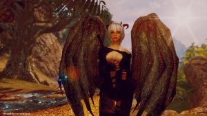 Лина сушит крылья.. SKYRIM AE (Сборка 15)
