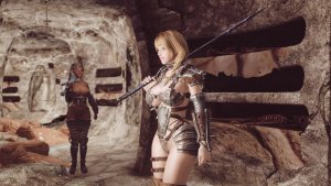 Кира шастает по склепам с Раей. SKYRIM AE (Сборка 15)