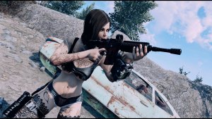 Нора метиться в НЛО ;) Fallout-4 (Сборка 10.5)