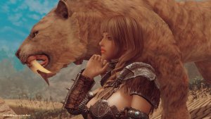 Кира с саблезубом. SKYRIM AE (Сборка 15)