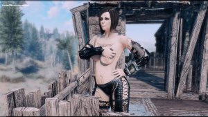 На балконе хижины. Fallout-4 (Сборка 10.5)