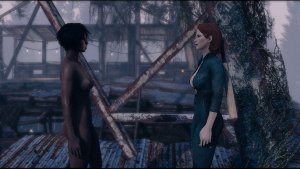 На крыше у Эбернети ;) Poselenia Windfire Fallout-4