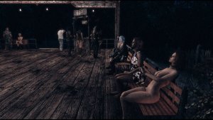 Отдых после работы в Сенкчуари..