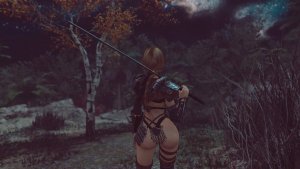 Ночной SKYRIM.