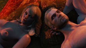 Кейра и Геральт на свидании.. Ведьмак III (сборка Торна)