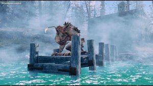 Пейзажик с монстром. Fallout-4 (Сборка 10.5)