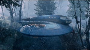 НЛО в лесу.. Fallout-4 (Сборка 10.5)