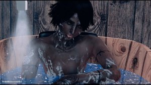 Юна отмокает в ванне.. Fallout-4 (Сборка 10.5)