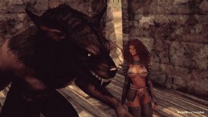 Рашаль и Рауф в форме волка. SKYRIM AE (Сборка 16)