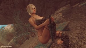 Алия на скамье. SKYRIM AE (Сборка 16)