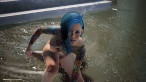 После купания.. Cyberpunk 2077 глазами Windfire