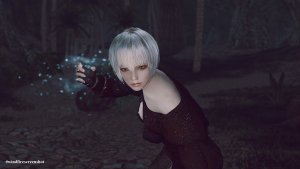 Лина с белой магией хлада.. SKYRIM AE (Сборка 16)