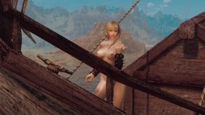 Кира на палубе. SKYRIM AE (Сборка 16)