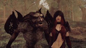 Элли с гаргульей.. SKYRIM AE (Сборка 16)