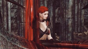 Элли у вампирского алтаря.. SKYRIM AE (Сборка 16)