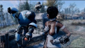 Кодсфорд и Юна в Сэнкчуари. Fallout-4 (Сборка 11)