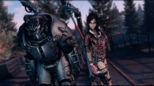 Возле силовой брони. Fallout-4 (Сборка 11)