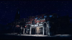Ночь над поселением. Poselenia Windfire Fallout-4