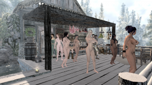 После сауны .... в снежок!