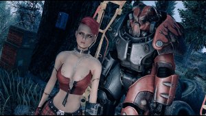 Нимфа со своей броней. Fallout-4 (Сборка 11)
