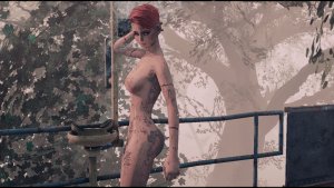 Стройная Нимфа, под душем. Fallout-4 (Сборка 11)