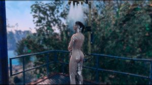 Кейт принимает душ. Fallout-4 (Сборка 11)