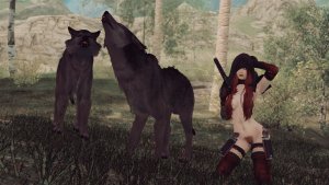 ЭЛЛИ и волки. SKYRIM AE (Сборка 16)