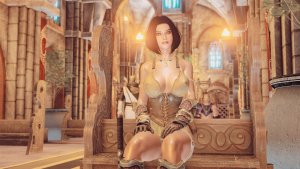 Морра в храме. SKYRIM AE (Сборка 16)